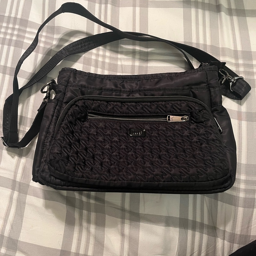 Lug Black Shimmy SE crossbody with RFID
